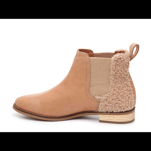 Toms ‘Ella’ 7 Genuine Leather Faux Shearling NWT - Picture 2 of 7